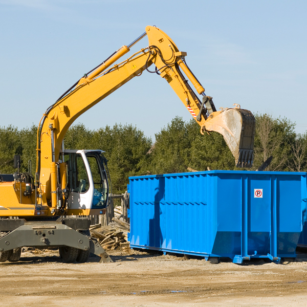 what size residential dumpster rentals are available in Easton Connecticut